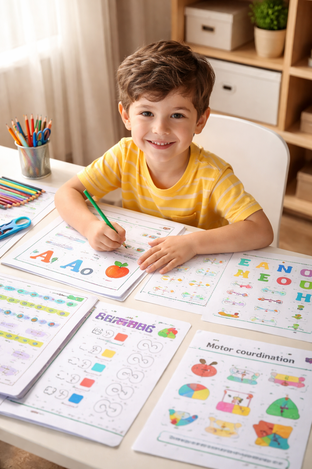 Imagem Menino estudando